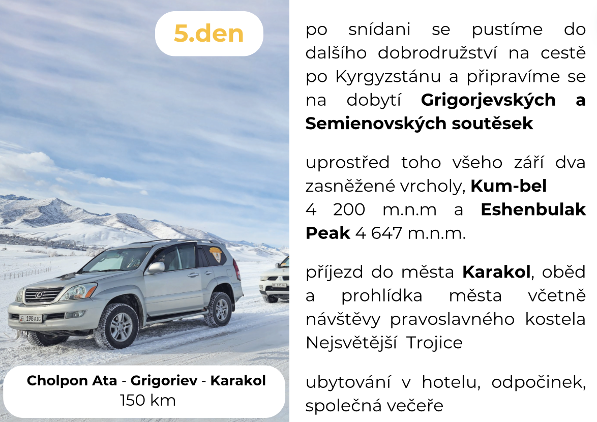 Kyrgyzstán | Self-Drive | Expedice | Prosinec 2024 | Dobrodružství za volantem SUV | Offroad v panenské přírodě | Rezervace online